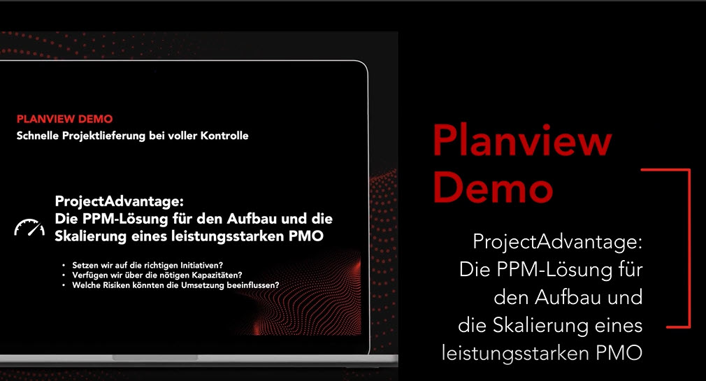 Demo von Planview ProjectAdvantage 